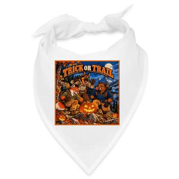 Trick oder Trail – Halloween Outdoor - Bandana - Weiß - Vorne