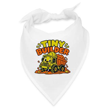 Tiny Builder – Lustiger Baustellen LKW für Kinder - Bandana - Weiß - Vorne