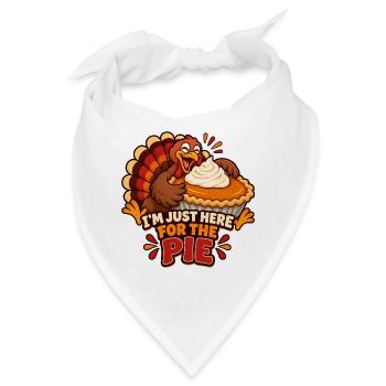 Verspielter Truthahnkuchen-Zinger - Bandana - Weiß - Vorne