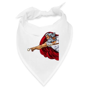 Göttlicher Billiard Spieler - Billard Bilder - Bandana - Weiß - Vorne