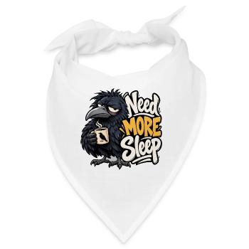 Krähe - Bandana - Weiß - Vorne