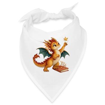Sanfter Sternendrache - Bandana - Weiß - Vorne