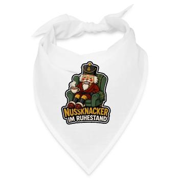 Nussknacker im Ruhestand Rente Renter Shirt - Bandana - Weiß - Vorne