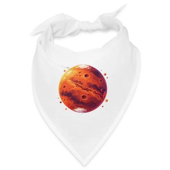 LavaPlanet Feuerroter Kosmos - Bandana - Weiß - Vorne