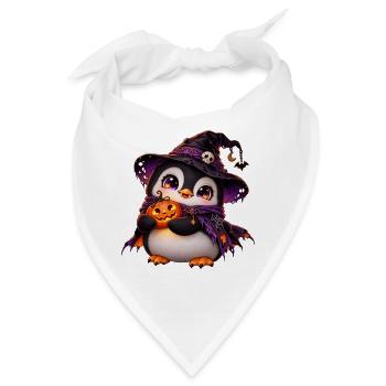 Halloween-Pinguinpinguin - Bandana - Weiß - Vorne