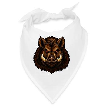 Das Schwein - Bandana - Weiß - Vorne