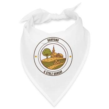 Dorfkind & stolz darauf. Landleben Shirt - Bandana - Weiß - Vorne
