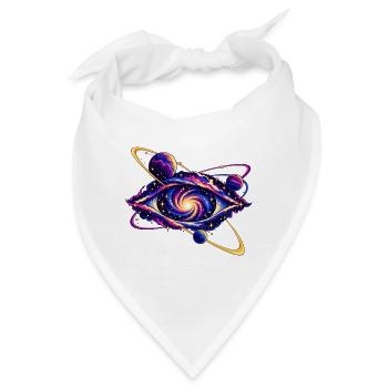 Umlaufbahnen um ein kosmisches Auge - Bandana - Weiß - Vorne