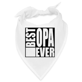 Bester Opa Spruch - Bandana - Weiß - Vorne