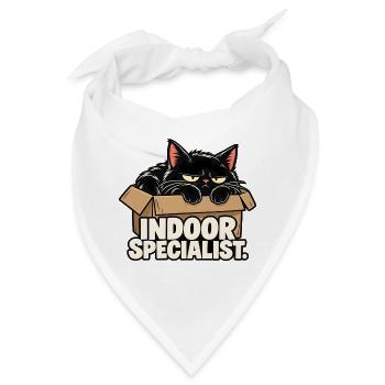 Indoor-Spezialistenkatze - Bandana - Weiß - Vorne