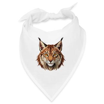 Wilder Luchs - Bandana - Weiß - Vorne