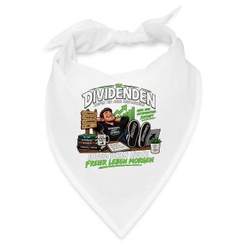 Dividenden kaufen mir keine Zeitmaschine - Bandana - Weiß - Vorne