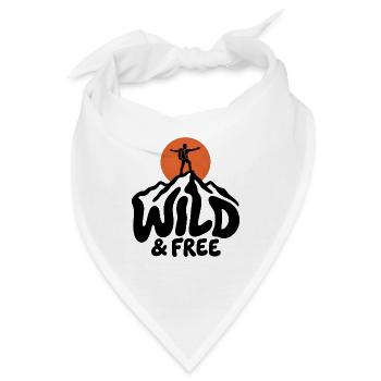 Wandern – Wild & Free Outdoor - Bandana - Weiß - Vorne