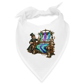 Aurora-Steampunk Webstuhl - Bandana - Weiß - Vorne