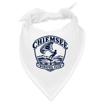 Wingfoil Club Logo Wasserabenteuer - Bandana - Weiß - Vorne