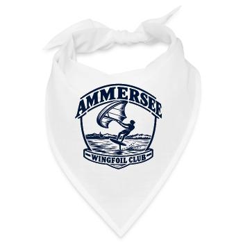 Ammersee Wingfoil Club Logo - Bandana - Weiß - Vorne