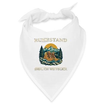 Ruhestand Bergpfad Blick - Bandana - Weiß - Vorne