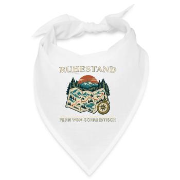 Ruhestand Fern Vom Schreibtisch - Bandana - Weiß - Vorne