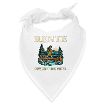 Rente Wandern: Mein Weg Mein Tempo - Bandana - Weiß - Vorne
