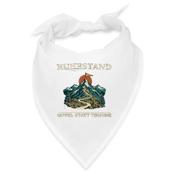 Ruhestand Gipfel statt Termine - Bandana - Weiß - Vorne