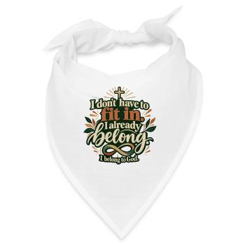 Gottes Kind - Bandana - Weiß - Vorne