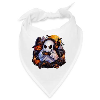 Halloween Gamer Geist: Hol dir den Style jetzt! - Bandana - Weiß - Vorne