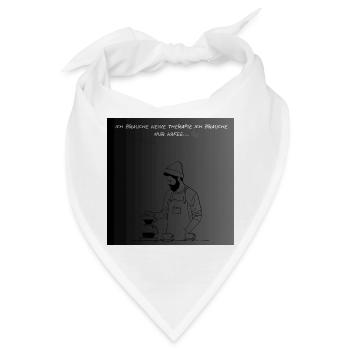 Premium Kaffee Liebhaber T-Shirt - Bandana - Weiß - Vorne