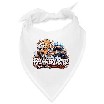 Pflasterhelden Einsatzstelle - Bandana - Weiß - Vorne