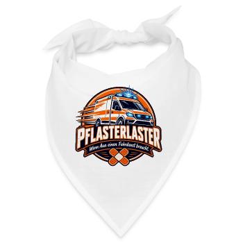 PflasterLaster Rettungsservice Logo - Bandana - Weiß - Vorne