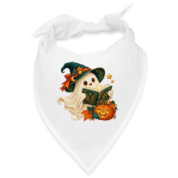 Ghost Reader Halloween verzaubert - Bandana - Weiß - Vorne