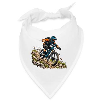 Mountainbike Abenteuer für MTB Fahrer - Bandana - Weiß - Vorne