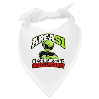 Area 51 – Geschlossene Gesellschaft - Bandana - Weiß - Vorne