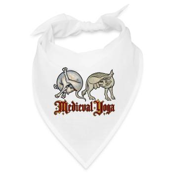 Mittelalterliches Yoga: Flexible Kreaturen - Bandana - Weiß - Vorne