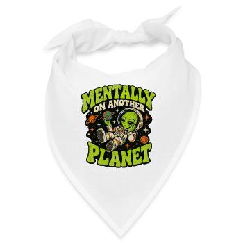 Mental auf einem anderen Planeten – Alien-Abenteuer - Bandana - Weiß - Vorne