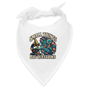 Kleine Dinge, große Fragen Mikrobiologie - Bandana - Weiß - Vorne