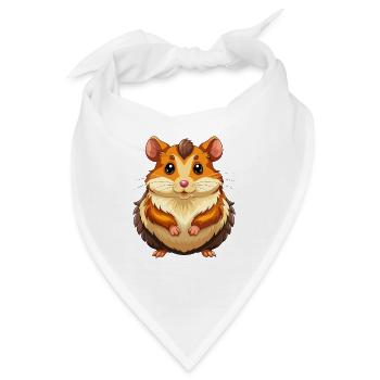 Hamster - Bandana - Weiß - Vorne