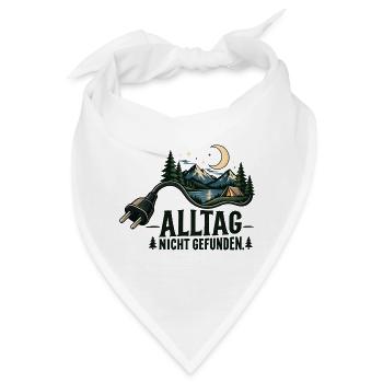 Alltag Nicht Gefunden – Nachtcamping - Bandana - Weiß - Vorne