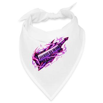 Neon Galaxy Keytar - Bandana - Weiß - Vorne