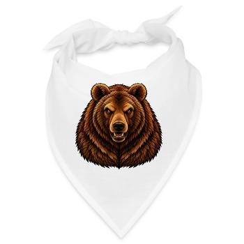 Der Bär - Bandana - Weiß - Vorne