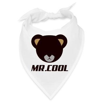 Bärenkopf Logo MR Lodol - Bandana - Weiß - Vorne