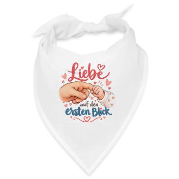 Liebe auf den ersten Blick - Bandana - Weiß - Vorne