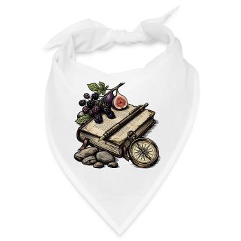 Botanisches Reisebuch - Bandana - Weiß - Vorne