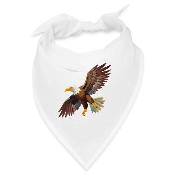 Fliegender Weißkopfseeadler - Bandana - Weiß - Vorne
