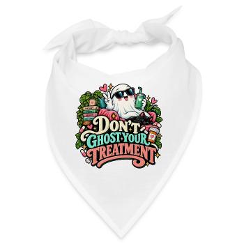Niedliche Geisterbehandlung - Bandana - Weiß - Vorne