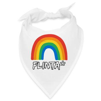 FLINTA REGENBOGEN PRIDE QUEER FEMINISMUS CSD - Bandana - Weiß - Vorne