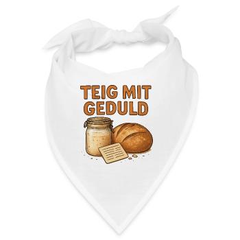 Geschenk für Sauerteig-Anfänger mit Backlust - Bandana - Weiß - Vorne