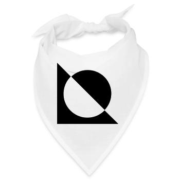 Schwarz und Weiss - Bandana - Weiß - Vorne