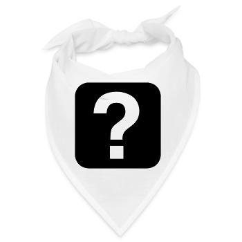 Hilfe - Help - Bandana - Weiß - Vorne