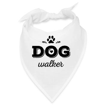 DOG walker - Bandana - Weiß - Vorne