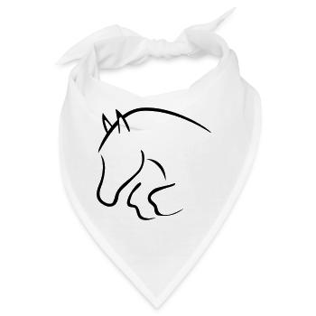 Springpferd - Bandana - Weiß - Vorne